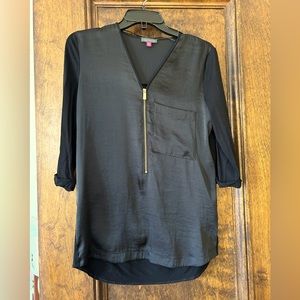 Vince Camuto Zipper Blouse. Size XS.